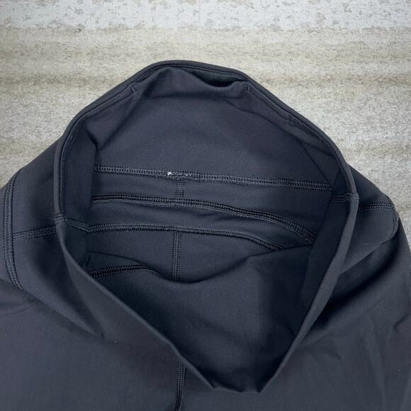 Lululemion Leggings Jet Black Reflective Logo Size 6 - Picture 4 of 5